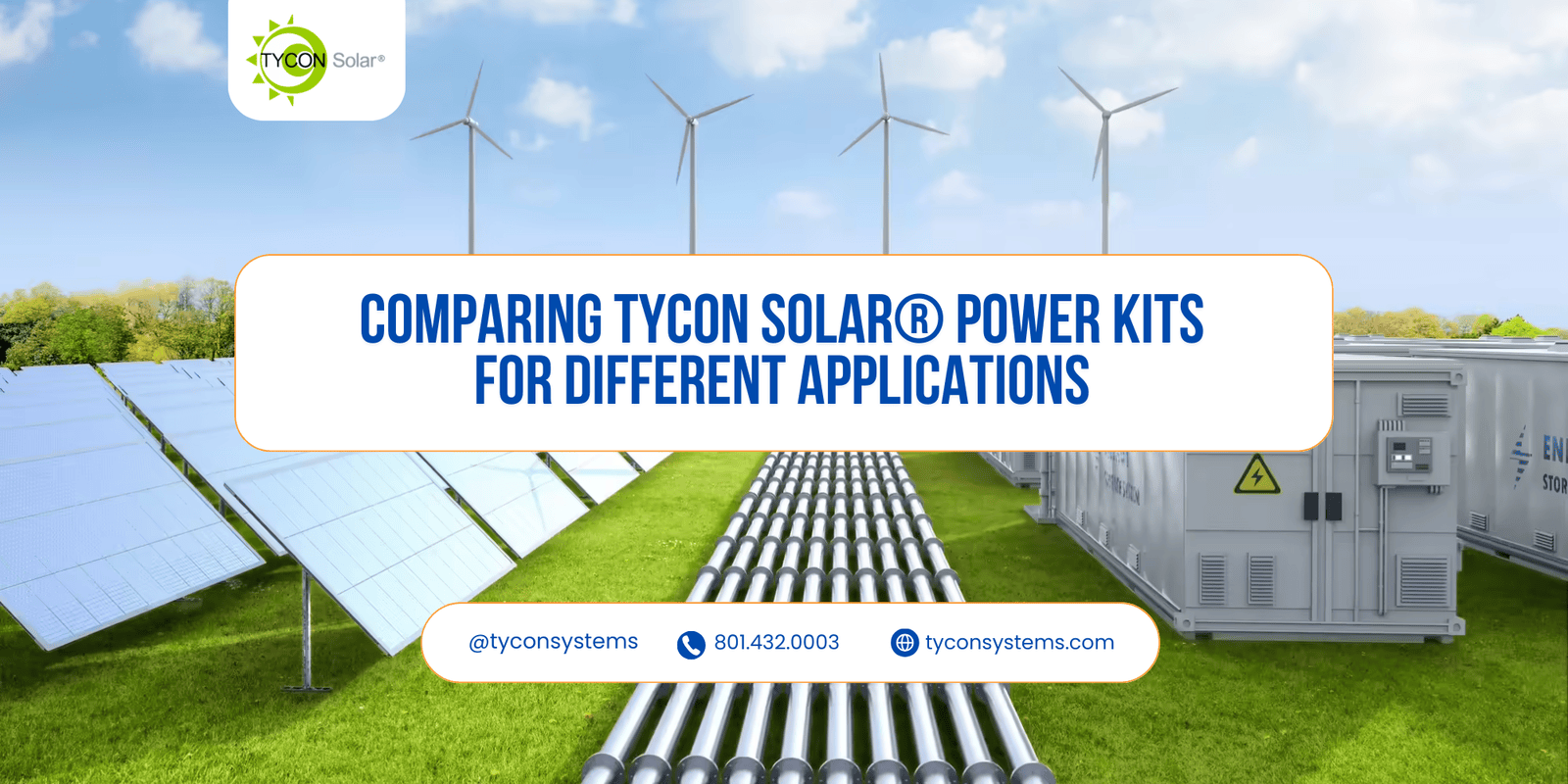 Comparing Tycon Solar® Power Kits for Different Applications
